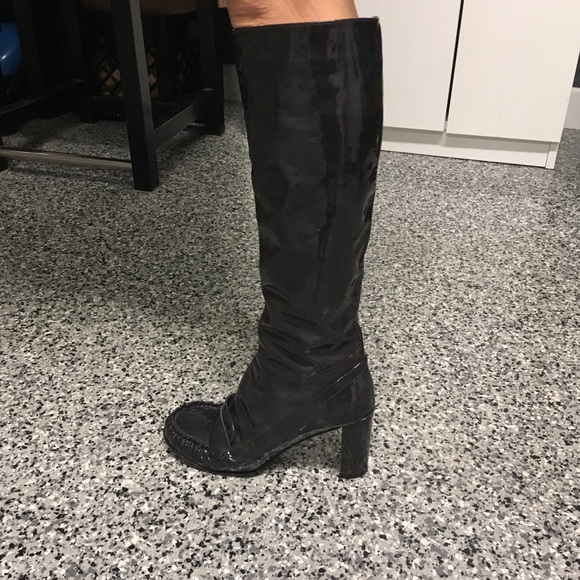 Patten leather boots never worn - Picture 1 of 5